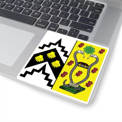 Caius College Crest square (England) (Coat of Arms) STICKER Vinyl Kiss-Cut Decal - The Sticker Space