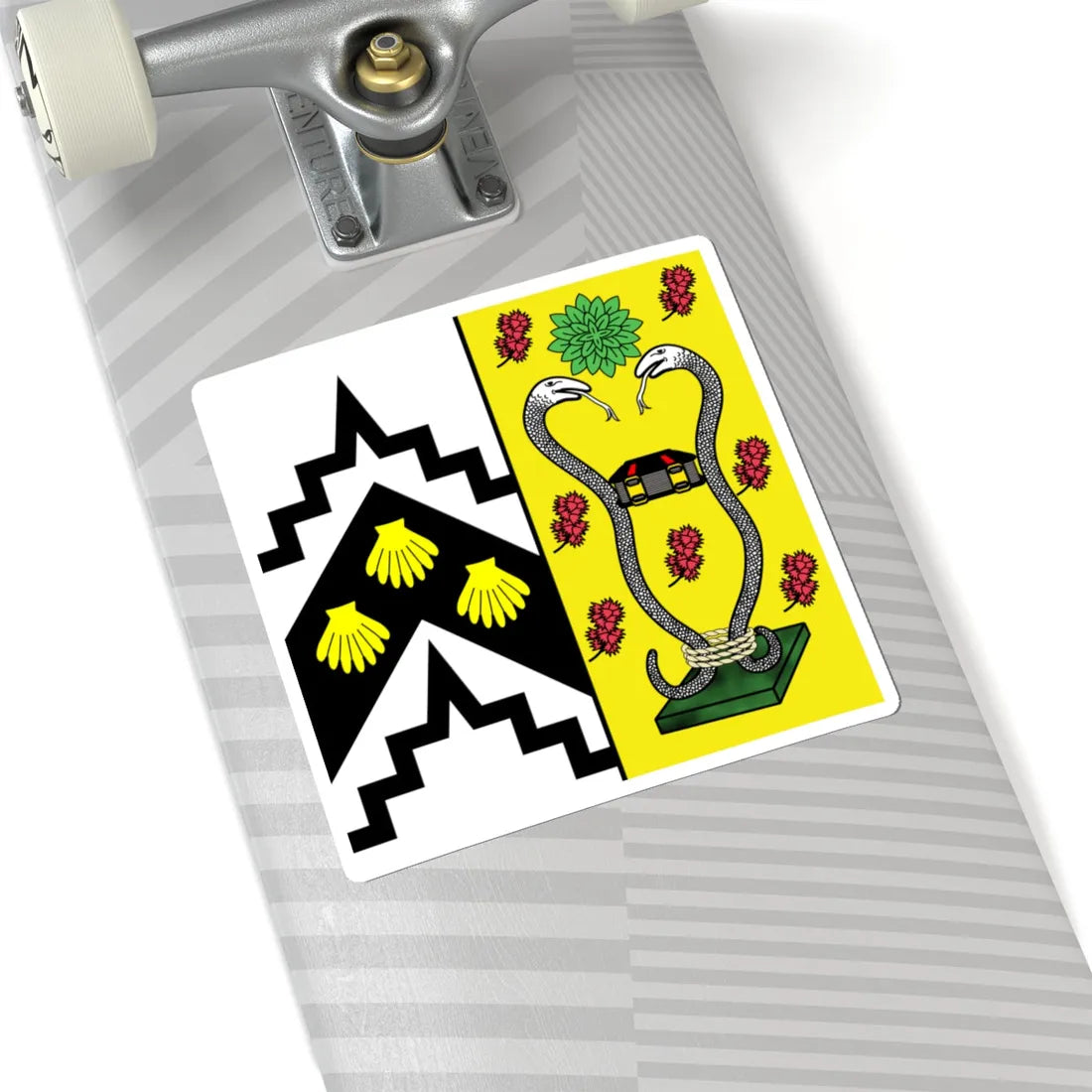 Caius College Crest square (England) (Coat of Arms) STICKER Vinyl Kiss-Cut Decal - The Sticker Space