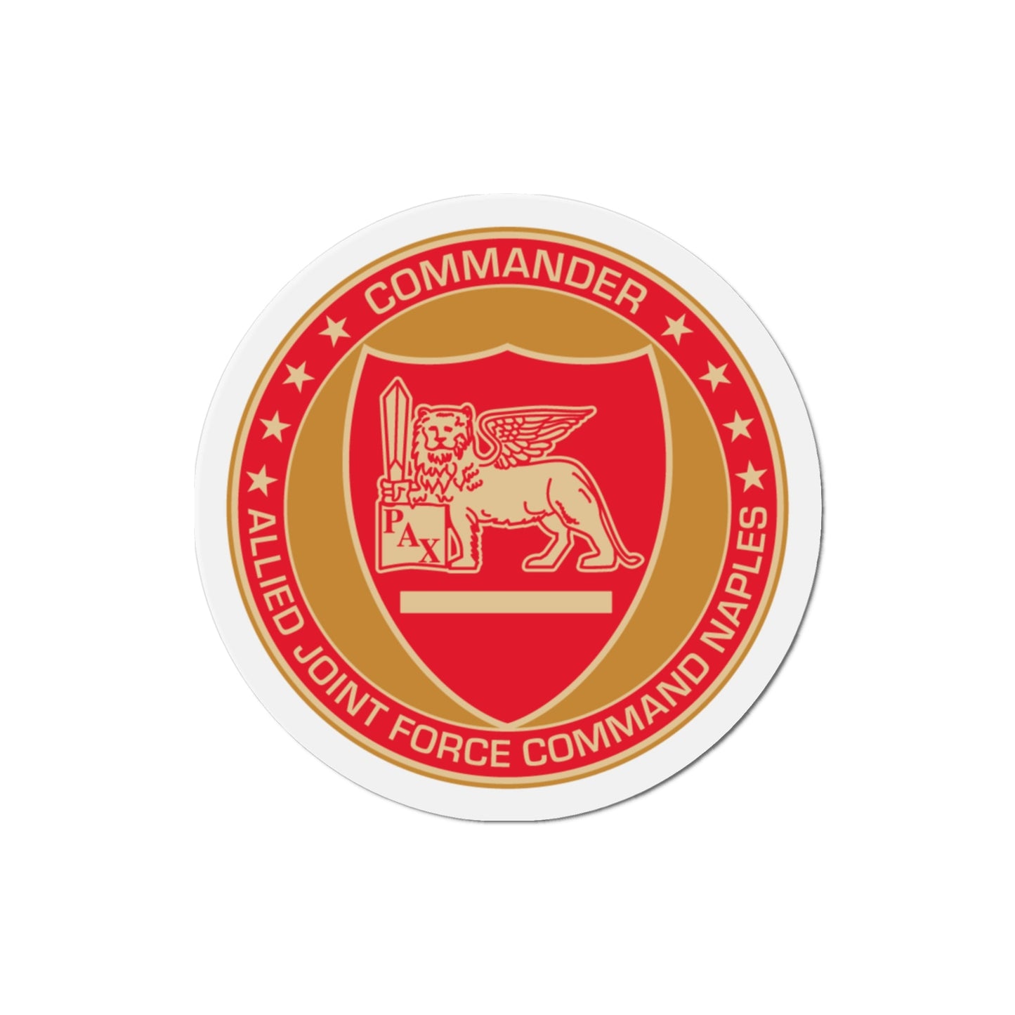 CAJFC Naples Commander Allied Joint Forces (U.S. Navy) Die-Cut Magnet-3" x 3"-The Sticker Space