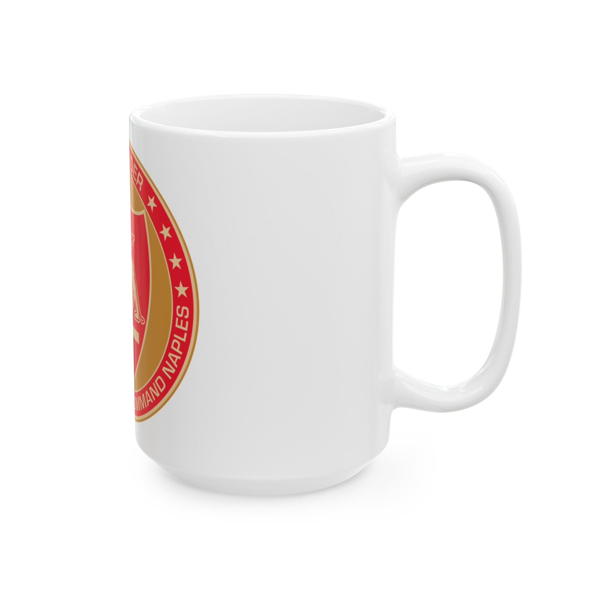 CAJFC Naples Commander Allied Joint Forces (U.S. Navy) White Coffee Mug-The Sticker Space