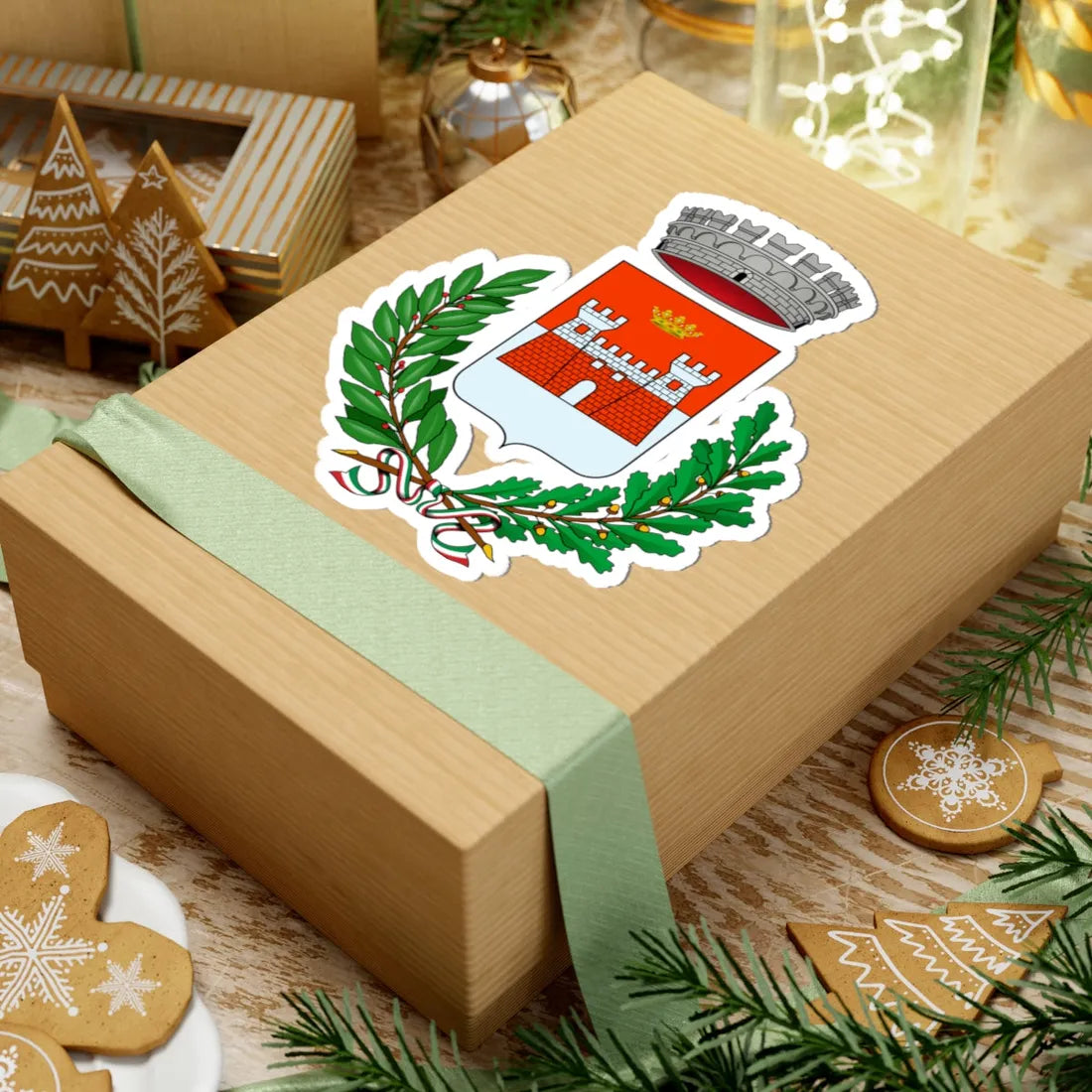 Calamandrana-Stemma (Italy) (Coat of Arms) STICKER Vinyl Kiss-Cut Decal - The Sticker Space