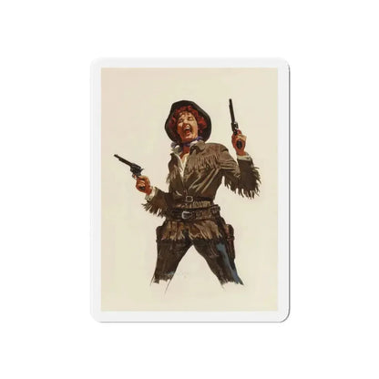 Calamity Jane, Argosy magazine interior illustration, 1958 (Magazine Illustration) Refrigerator Magnet 6 Inch - The Sticker Space