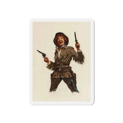 Calamity Jane, Argosy magazine interior illustration, 1958 (Magazine Illustration) Refrigerator Magnet - The Sticker Space