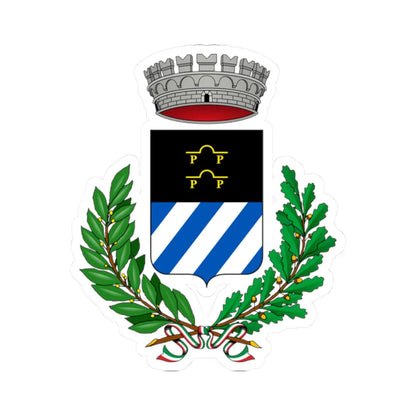 Calcinate-Stemma (Italy) (Coat of Arms) STICKER Vinyl Kiss-Cut Decal 2 Inch White - The Sticker Space