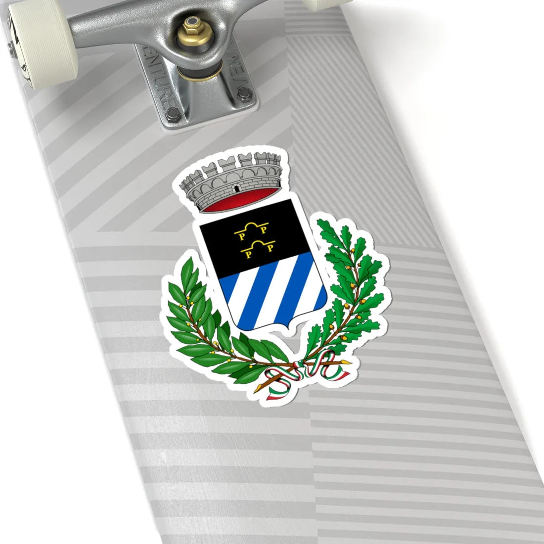 Calcinate-Stemma (Italy) (Coat of Arms) STICKER Vinyl Kiss-Cut Decal - The Sticker Space