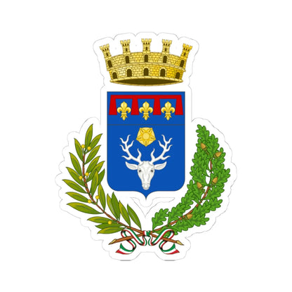 Calderara di Reno-Stemma (Italy) (Coat of Arms) STICKER Vinyl Kiss-Cut Decal 4 Inch White - The Sticker Space