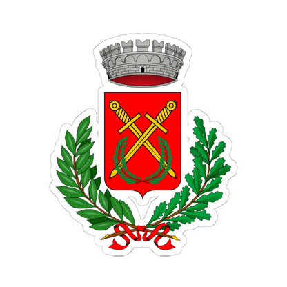 Caldiero-Stemma (Italy) (Coat of Arms) STICKER Vinyl Kiss-Cut Decal 6 Inch White - The Sticker Space