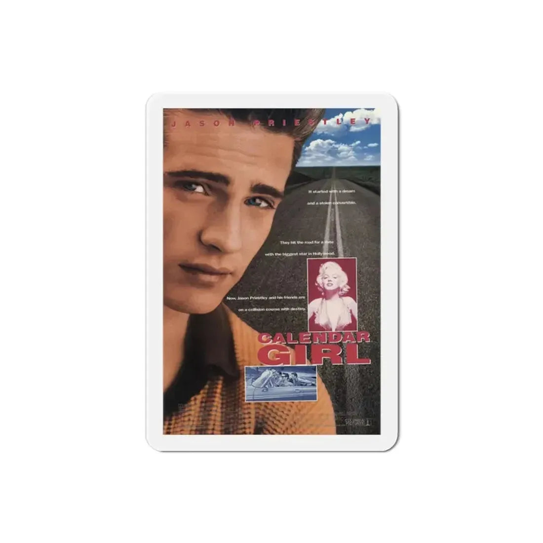 Calendar Girl 1993 Movie Poster Refrigerator Magnet 2 Inch - The Sticker Space