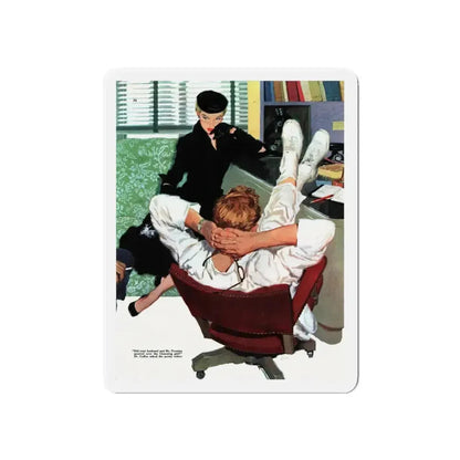 Calendar Girl, Collier's magazine, September 20, 1952 (Magazine Illustration) Refrigerator Magnet - The Sticker Space