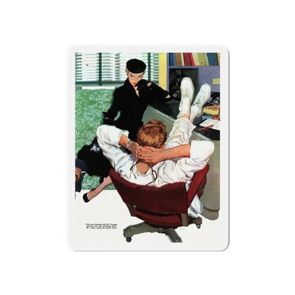 Calendar Girl, Collier's magazine, September 20, 1952 (Magazine Illustration) Refrigerator Magnet - The Sticker Space