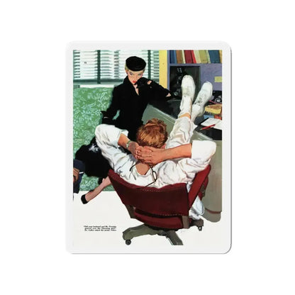 Calendar Girl, Collier's magazine, September 20, 1952 (Magazine Illustration) Refrigerator Magnet - The Sticker Space