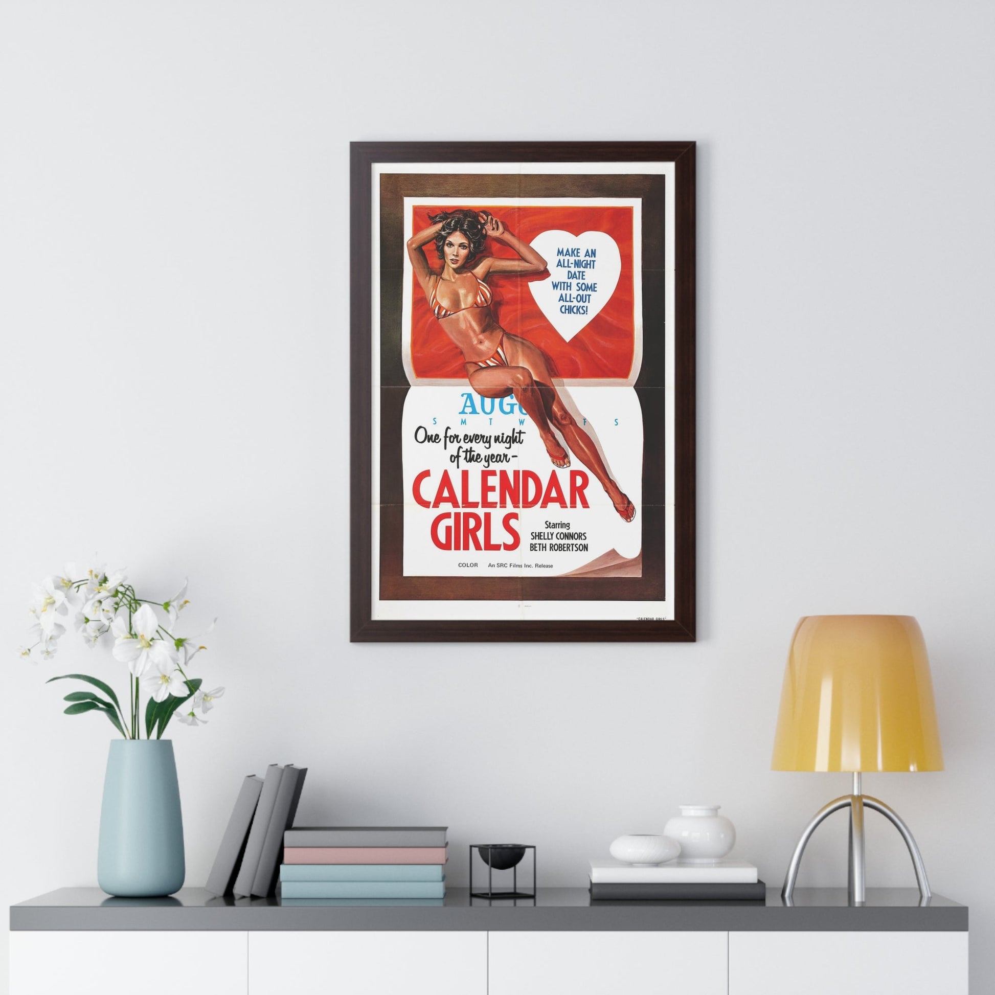 CALENDER GIRLS 1977 - Framed Movie Poster-The Sticker Space