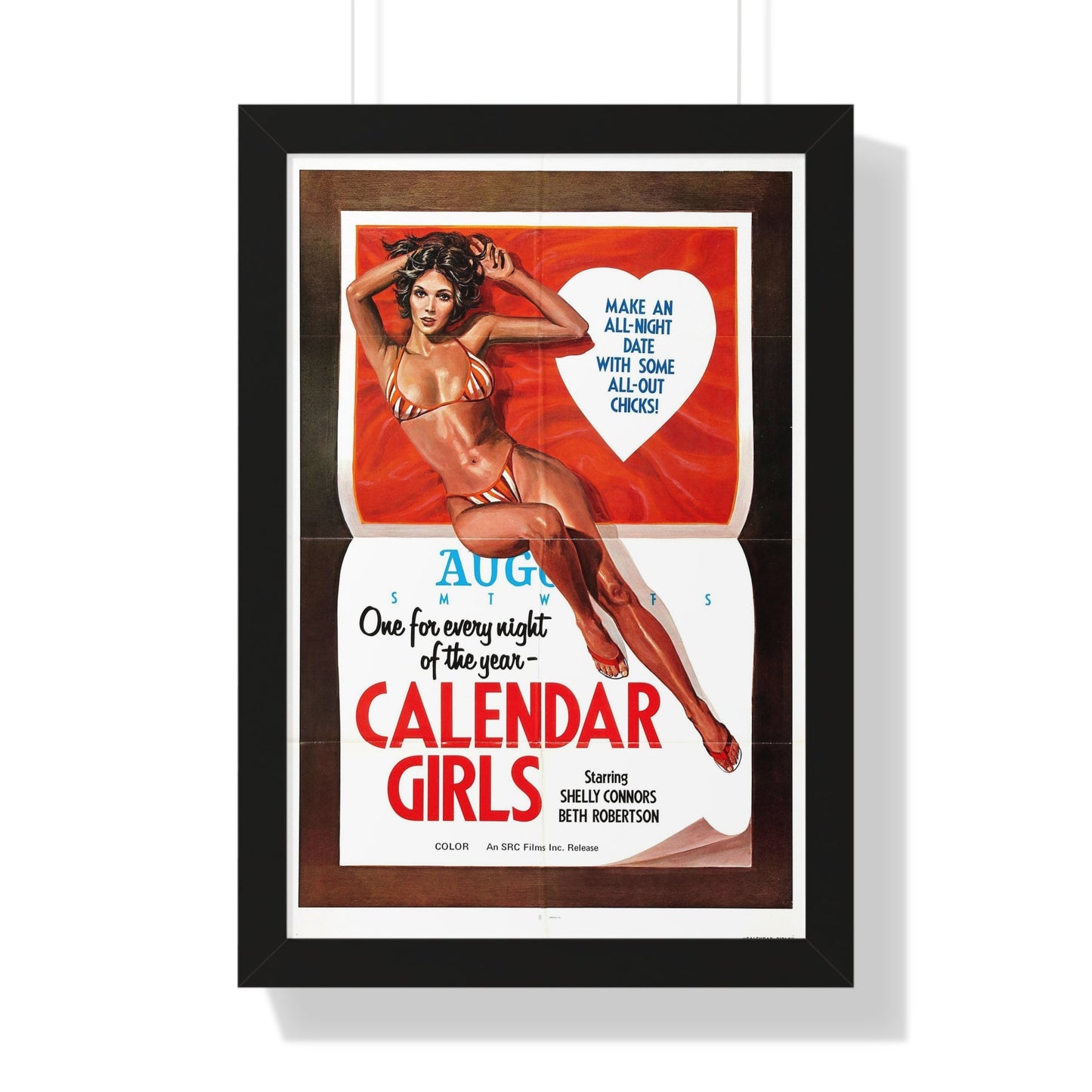 CALENDER GIRLS 1977 - Framed Movie Poster-16″ x 24″-The Sticker Space