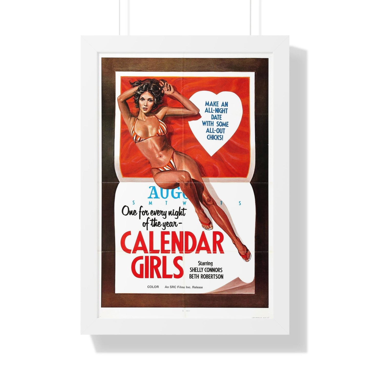 CALENDER GIRLS 1977 - Framed Movie Poster-16″ x 24″-The Sticker Space