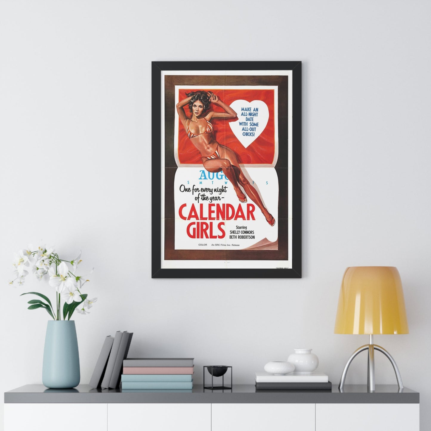 CALENDER GIRLS 1977 - Framed Movie Poster-The Sticker Space