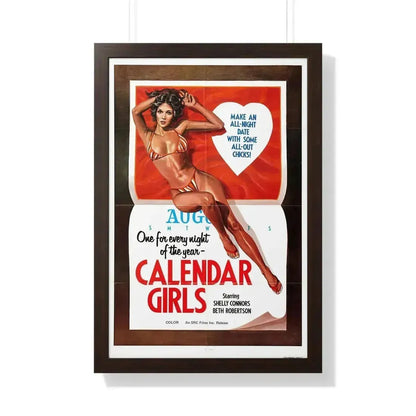 CALENDER GIRLS 1977 - Framed Movie Poster - The Sticker Space
