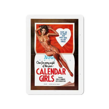 CALENDER GIRLS 1977 Movie Poster - Refrigerator Magnet 2 Inch - The Sticker Space