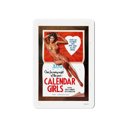 CALENDER GIRLS 1977 Movie Poster - Refrigerator Magnet 6 Inch - The Sticker Space