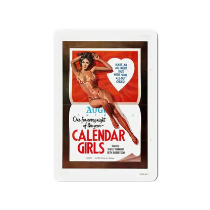 CALENDER GIRLS 1977 Movie Poster - Refrigerator Magnet - The Sticker Space
