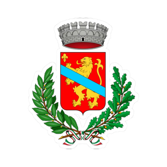 Calenzano-Stemma (Italy) (Coat of Arms) STICKER Vinyl Kiss-Cut Decal 2 Inch White - The Sticker Space