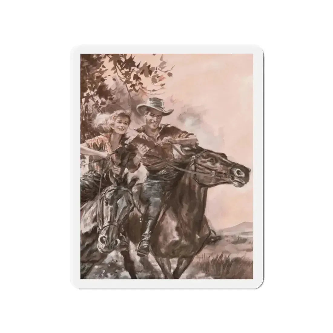 Calgary by Stuart Cloete, Good Housekeeping magazine, 1959 (Magazine Illustration) Refrigerator Magnet - The Sticker Space