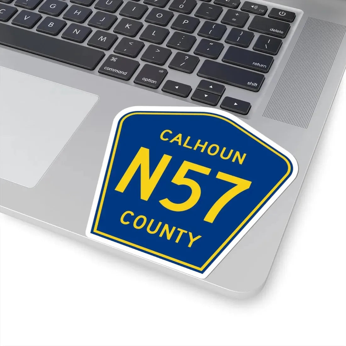 Calhoun County Route N57 IA (Iowa) (Road Sign) STICKER Vinyl Kiss-Cut Decal - The Sticker Space