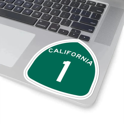 California 1 (California) (Road Sign) STICKER Vinyl Kiss-Cut Decal - The Sticker Space