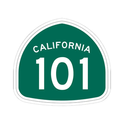 California 101 (California) (Road Sign) STICKER Vinyl Kiss-Cut Decal 6 Inch White - The Sticker Space