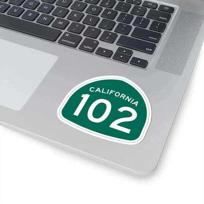 California 102 (California) (Road Sign) STICKER Vinyl Kiss-Cut Decal - The Sticker Space