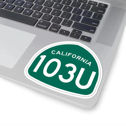 California 103U (California) (Road Sign) STICKER Vinyl Kiss-Cut Decal - The Sticker Space