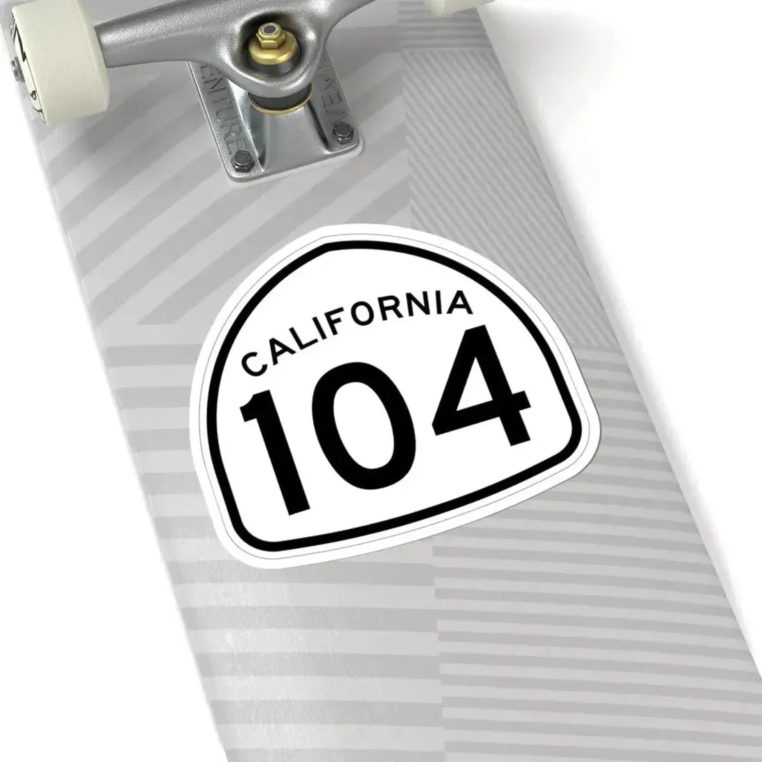 California 104 1957 (California) (Road Sign) STICKER Vinyl Kiss-Cut Decal - The Sticker Space