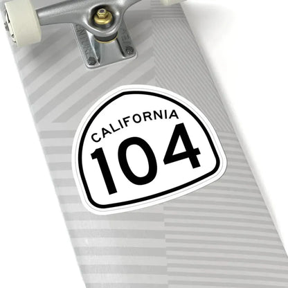 California 104 1957 (California) (Road Sign) STICKER Vinyl Kiss-Cut Decal - The Sticker Space