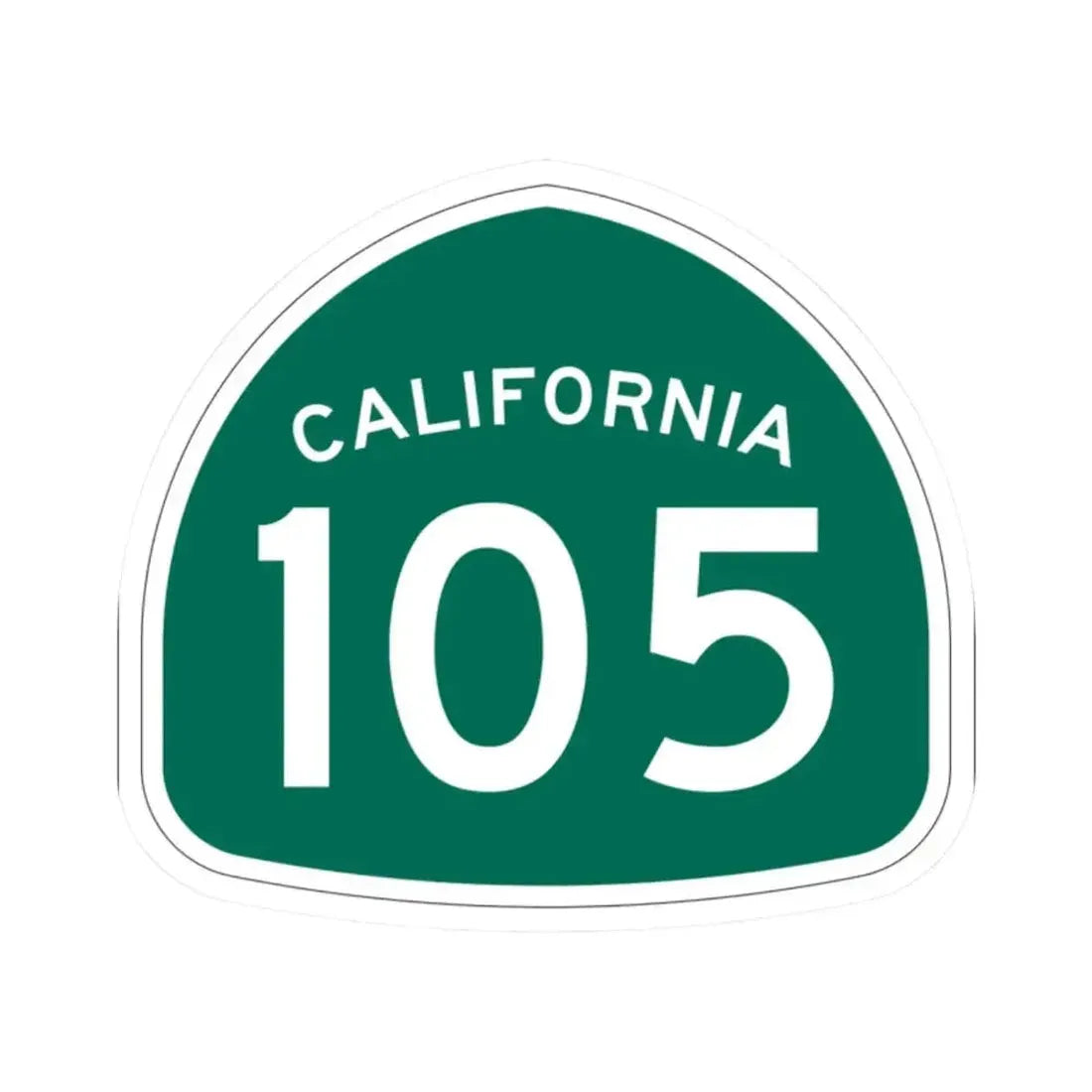 California 105 (California) (Road Sign) STICKER Vinyl Kiss-Cut Decal ...