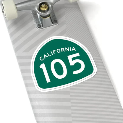California 105 (California) (Road Sign) STICKER Vinyl Kiss-Cut Decal - The Sticker Space