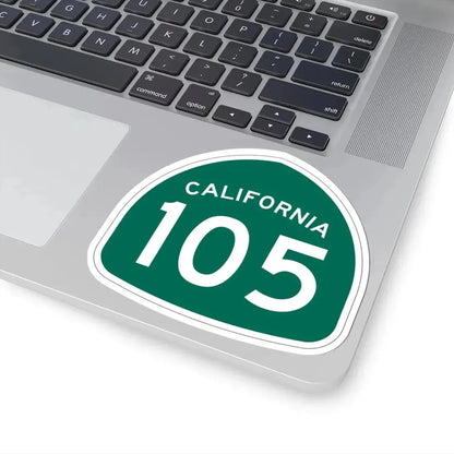 California 105 (California) (Road Sign) STICKER Vinyl Kiss-Cut Decal - The Sticker Space