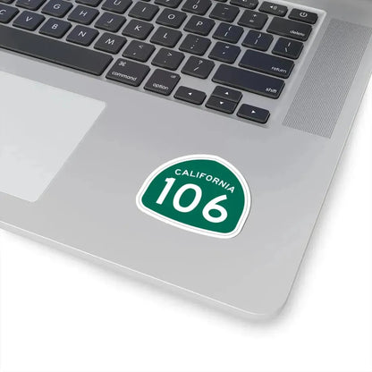 California 106 (California) (Road Sign) STICKER Vinyl Kiss-Cut Decal - The Sticker Space