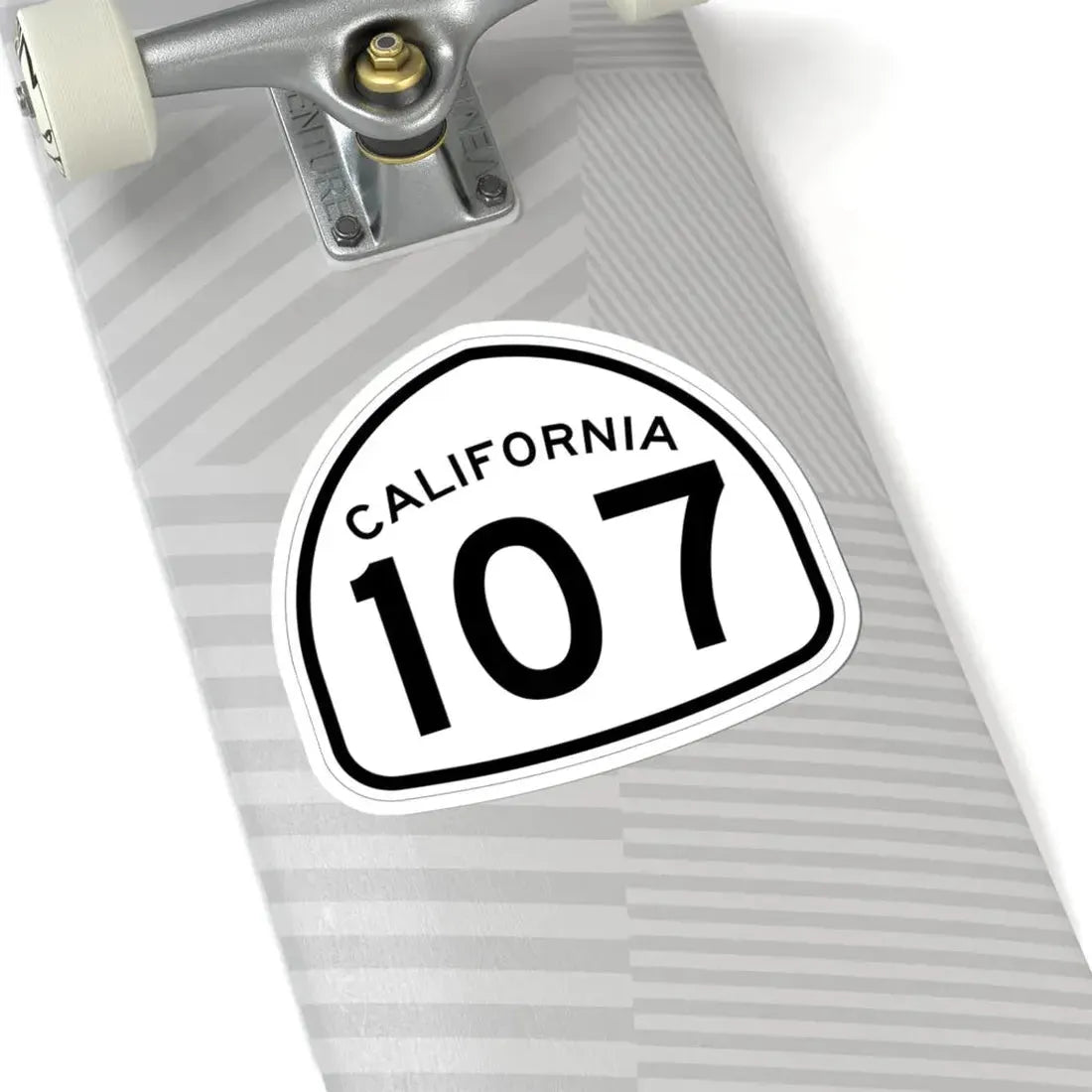 California 107 1957 (California) (Road Sign) STICKER Vinyl Kiss-Cut Decal - The Sticker Space