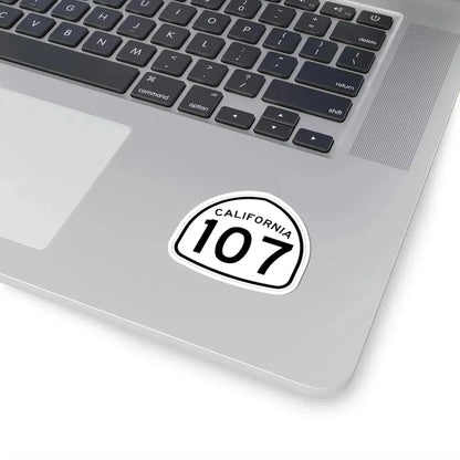 California 107 1957 (California) (Road Sign) STICKER Vinyl Kiss-Cut Decal - The Sticker Space