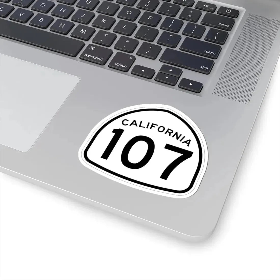California 107 1957 (California) (Road Sign) STICKER Vinyl Kiss-Cut Decal - The Sticker Space