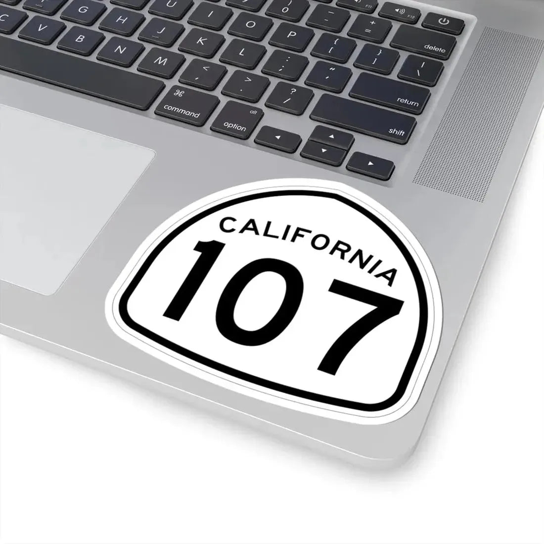 California 107 1957 (California) (Road Sign) STICKER Vinyl Kiss-Cut Decal - The Sticker Space