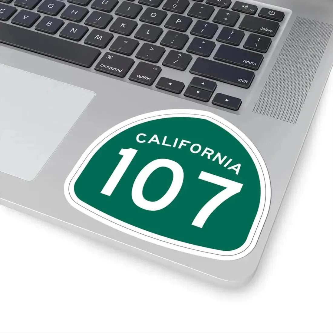 California 107 (California) (Road Sign) STICKER Vinyl Kiss-Cut Decal - The Sticker Space