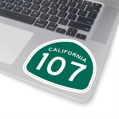 California 107 (California) (Road Sign) STICKER Vinyl Kiss-Cut Decal - The Sticker Space
