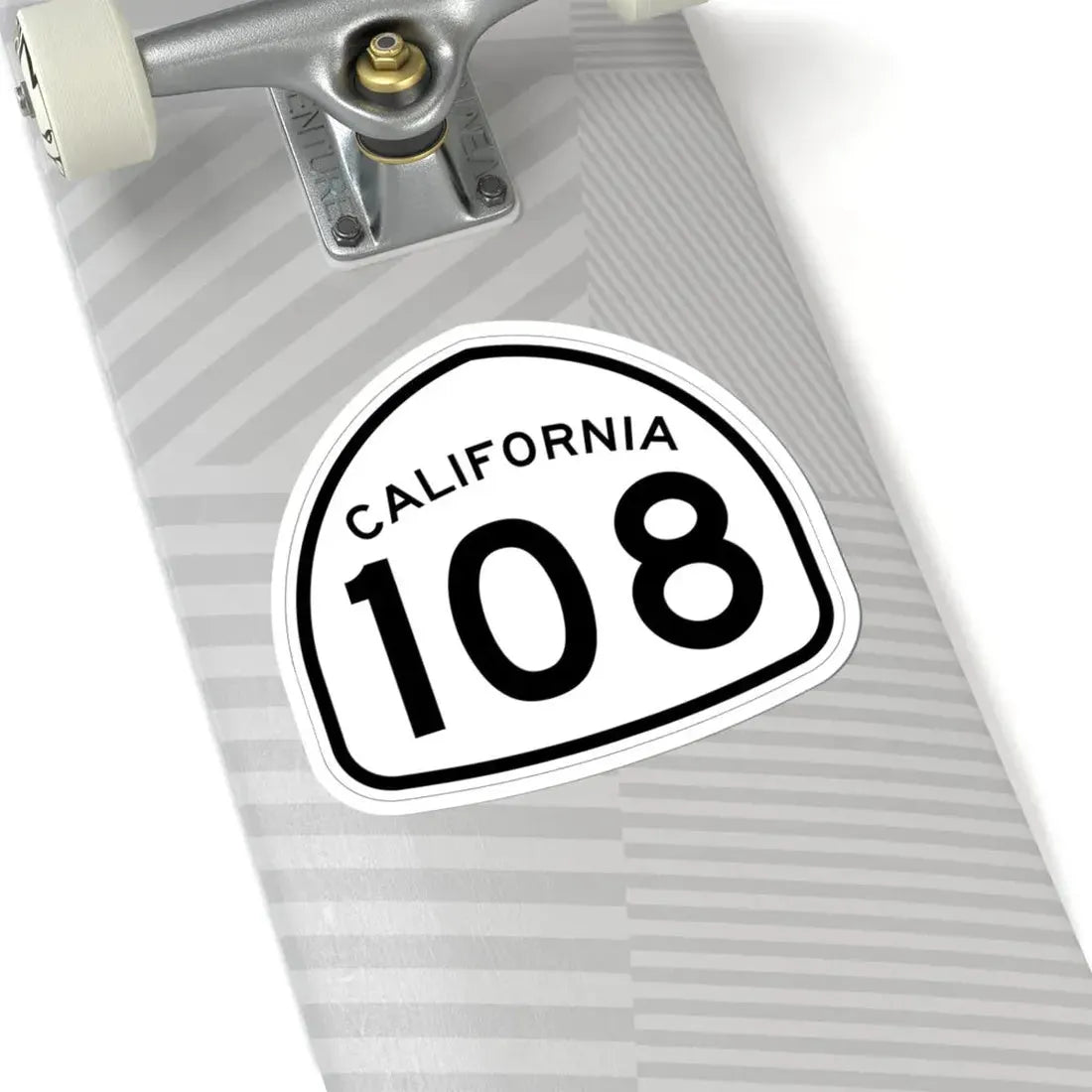 California 108 1957 (California) (Road Sign) STICKER Vinyl Kiss-Cut Decal - The Sticker Space