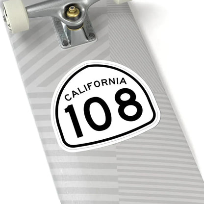 California 108 1957 (California) (Road Sign) STICKER Vinyl Kiss-Cut Decal - The Sticker Space