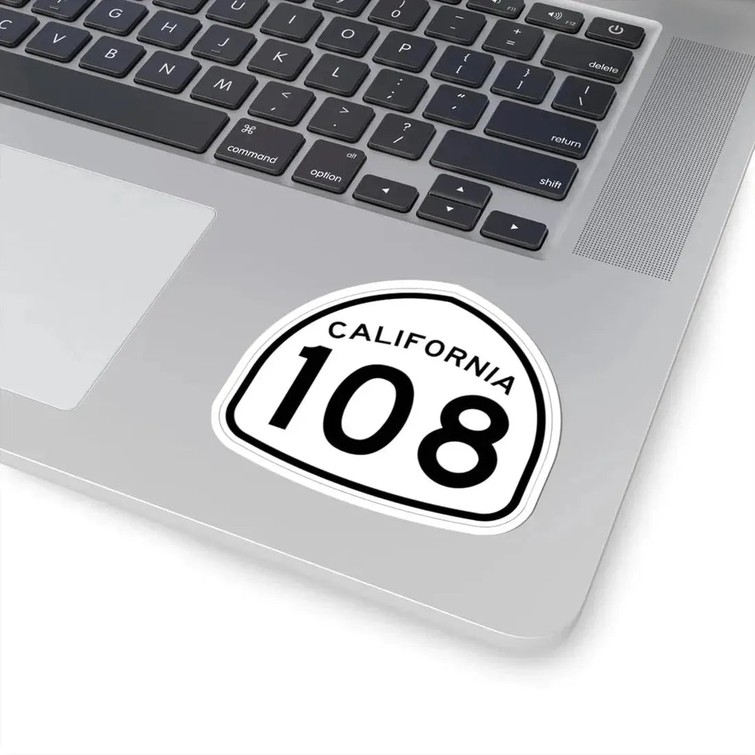 California 108 1957 (California) (Road Sign) STICKER Vinyl Kiss-Cut Decal - The Sticker Space