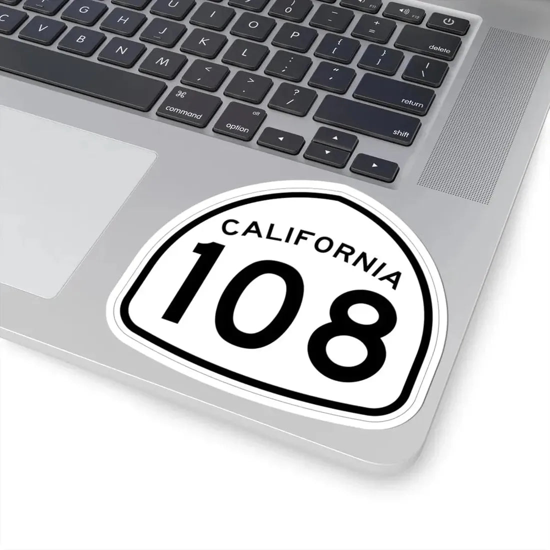California 108 1957 (California) (Road Sign) STICKER Vinyl Kiss-Cut Decal - The Sticker Space