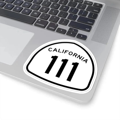 California 111 1957 (California) (Road Sign) STICKER Vinyl Kiss-Cut Decal - The Sticker Space