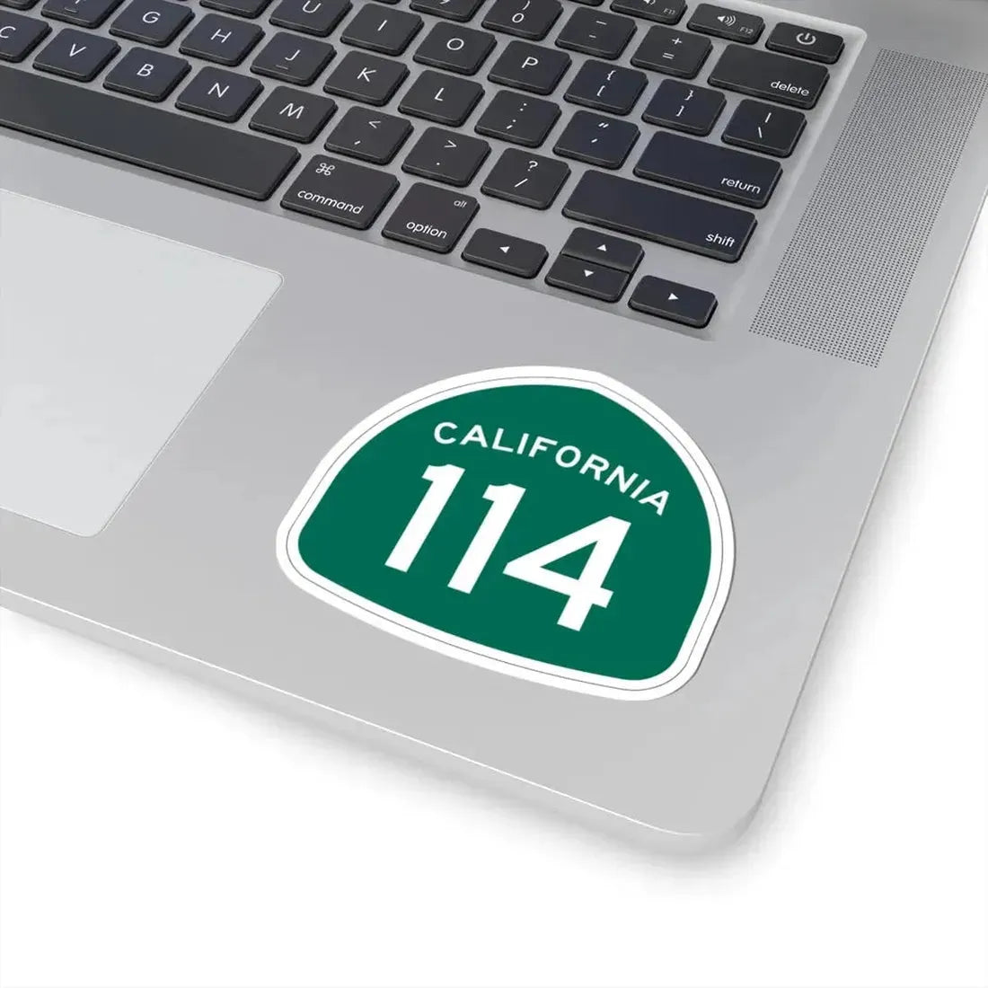 California 114 (California) (Road Sign) STICKER Vinyl Kiss-Cut Decal - The Sticker Space