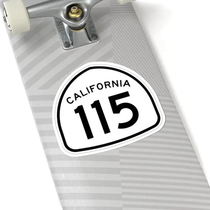 California 115 1957 (California) (Road Sign) STICKER Vinyl Kiss-Cut Decal - The Sticker Space