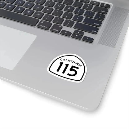 California 115 1957 (California) (Road Sign) STICKER Vinyl Kiss-Cut Decal - The Sticker Space